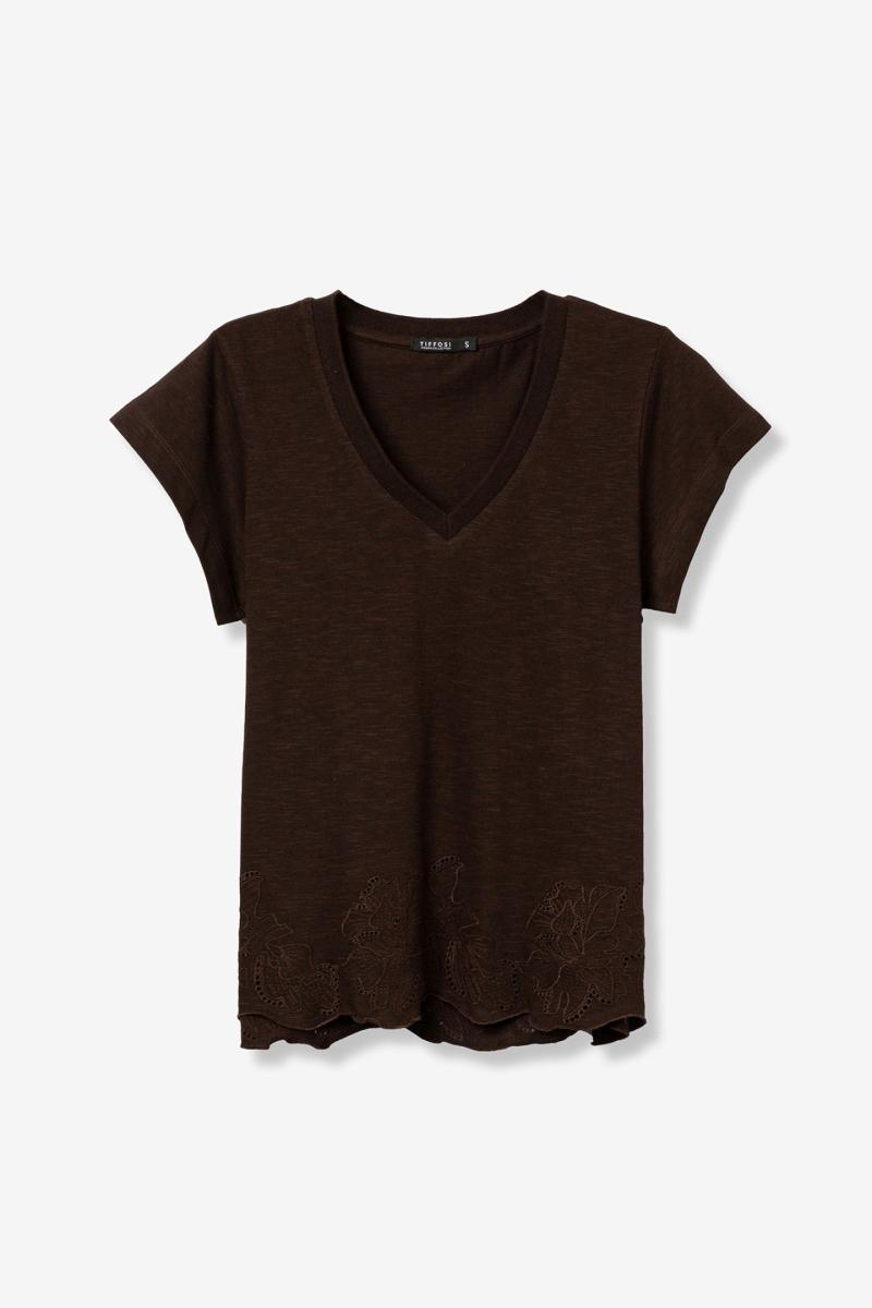 Afbeelding voor product T-shirt van het merk Tiffosi in het Bruin