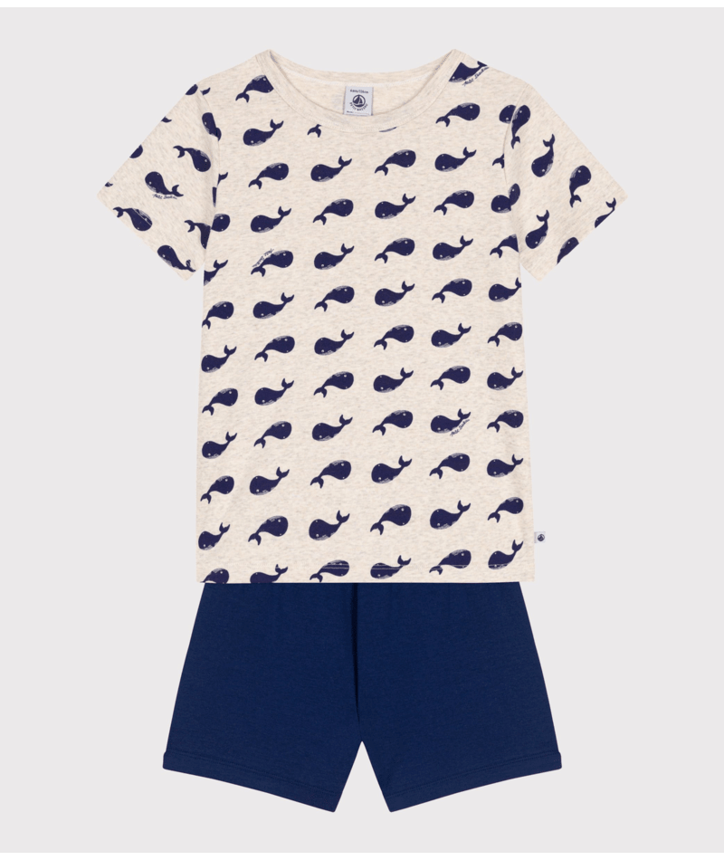 Afbeelding voor product Pyjama van het merk Petit Bateau in het Marine