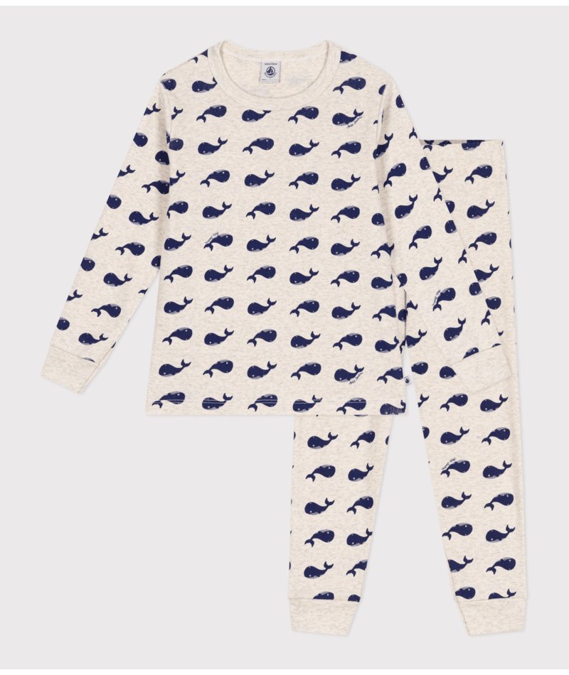 Afbeelding voor product Pyjama van het merk Petit Bateau in het Marine