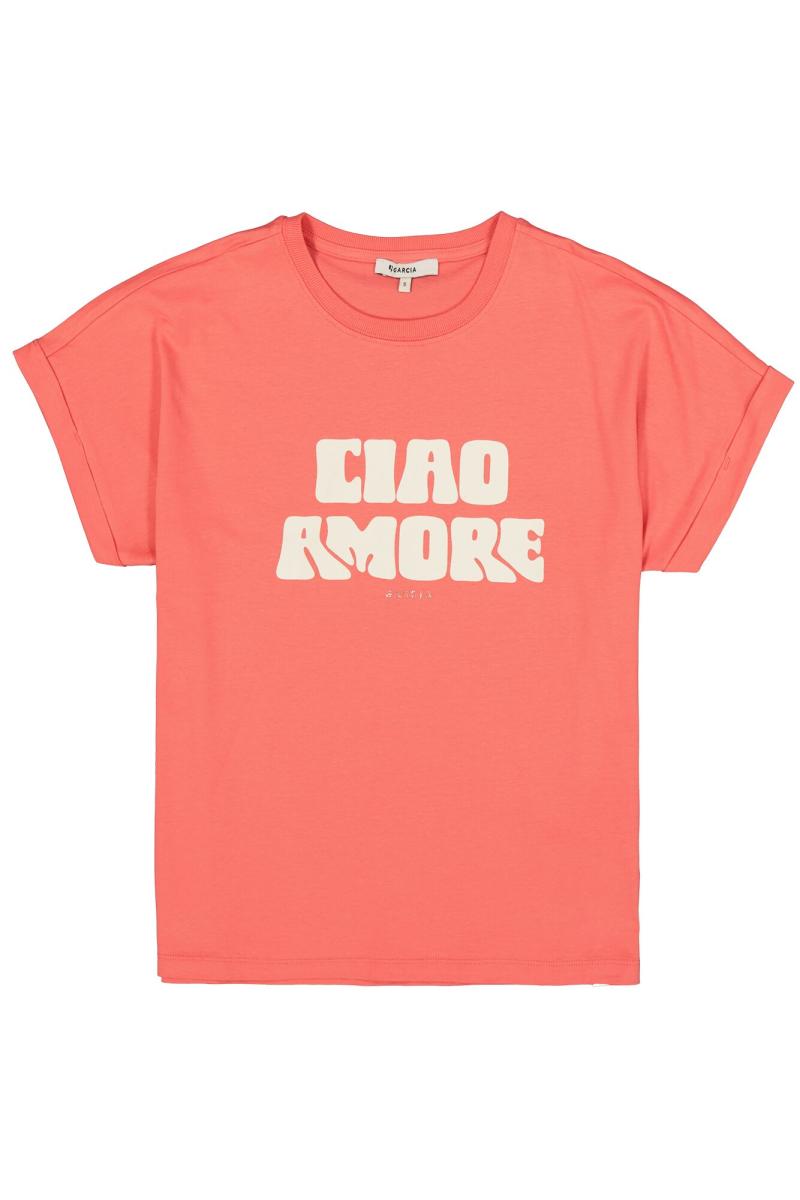 Afbeelding voor product T-shirt van het merk Garcia in het Oranje