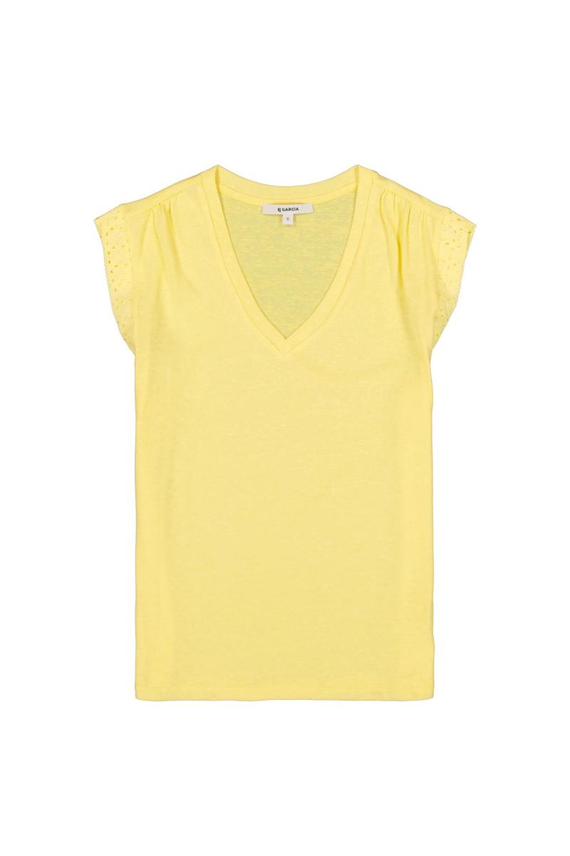 Afbeelding voor product T-shirt van het merk Garcia in het Geel