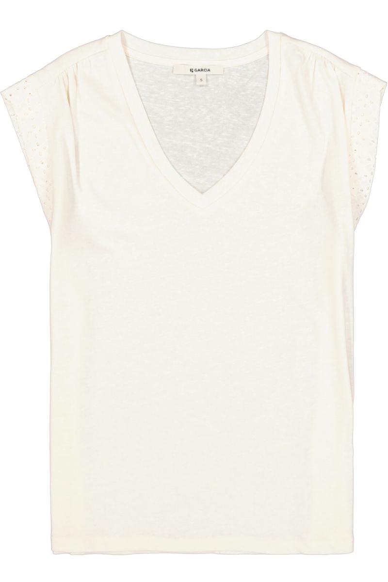 Afbeelding voor product T-shirt van het merk Garcia in het Ecru