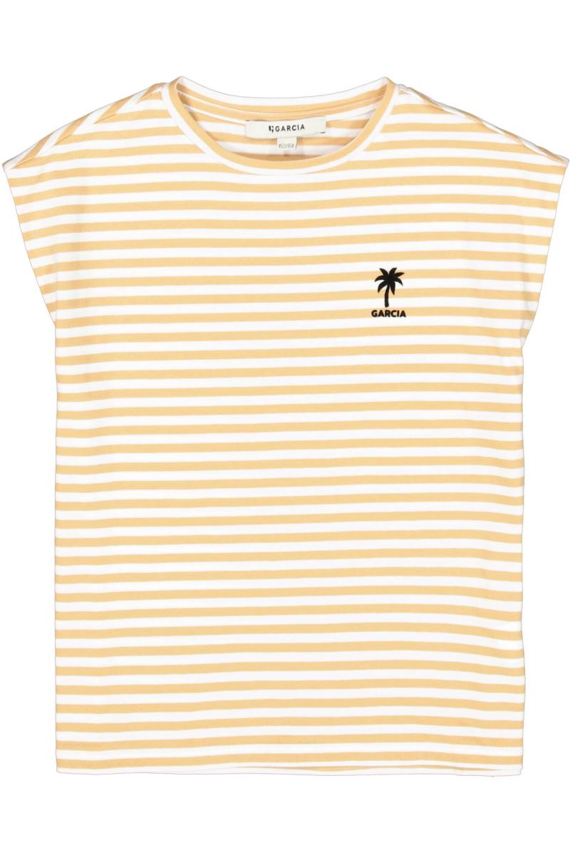 Afbeelding voor product T-shirt van het merk Garcia in het Geel