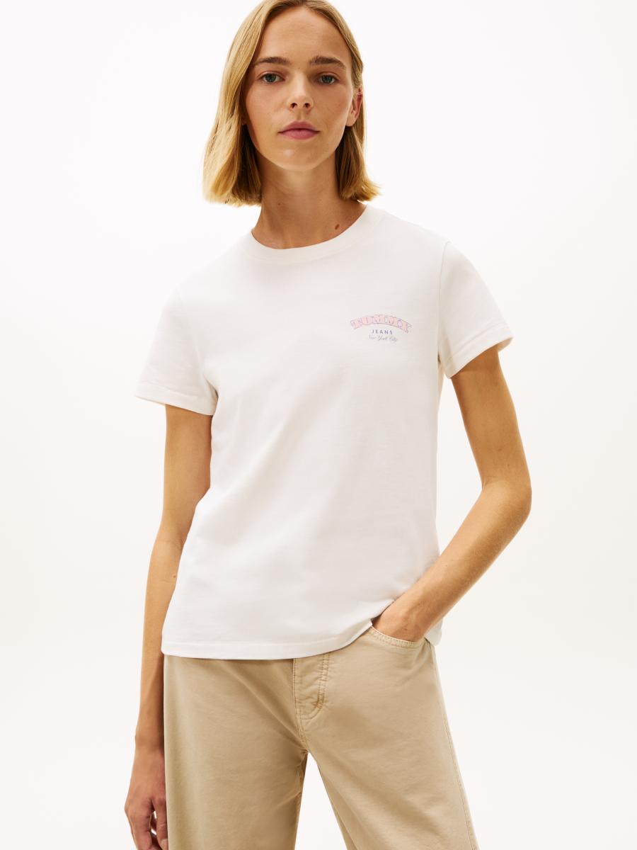 Afbeelding voor product T-shirt van het merk Tommy Jeans in het Wit