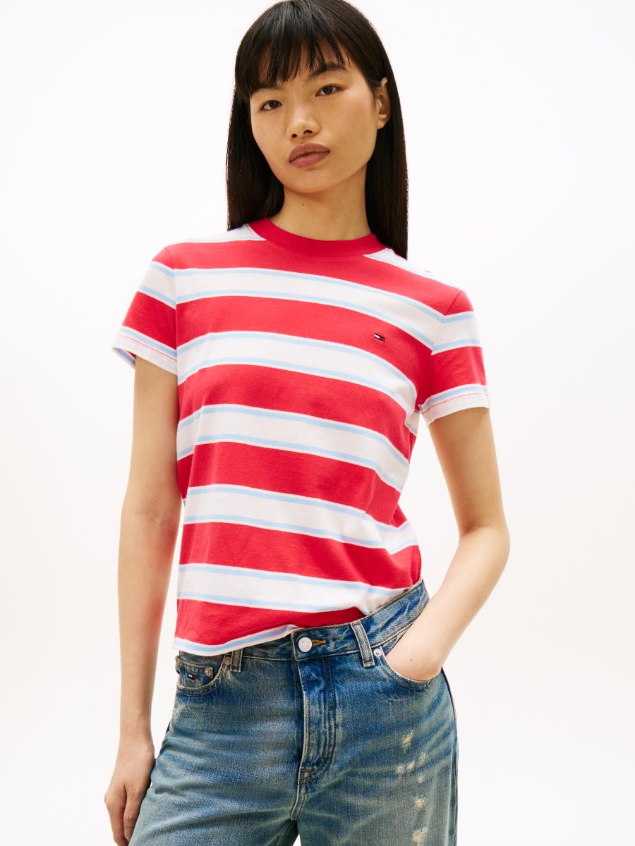 Afbeelding voor product T-shirt van het merk Tommy Jeans in het Rood