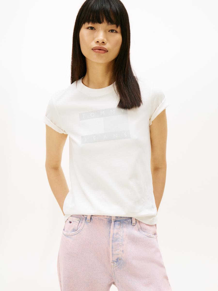 Afbeelding voor product T-shirt van het merk Tommy Jeans in het Wit