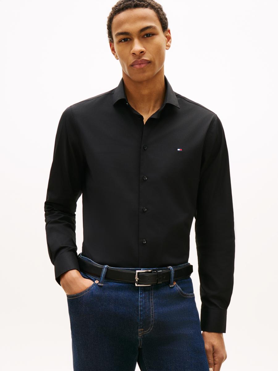 Afbeelding voor product Hemd van het merk Tommy Hilfiger in het Zwart