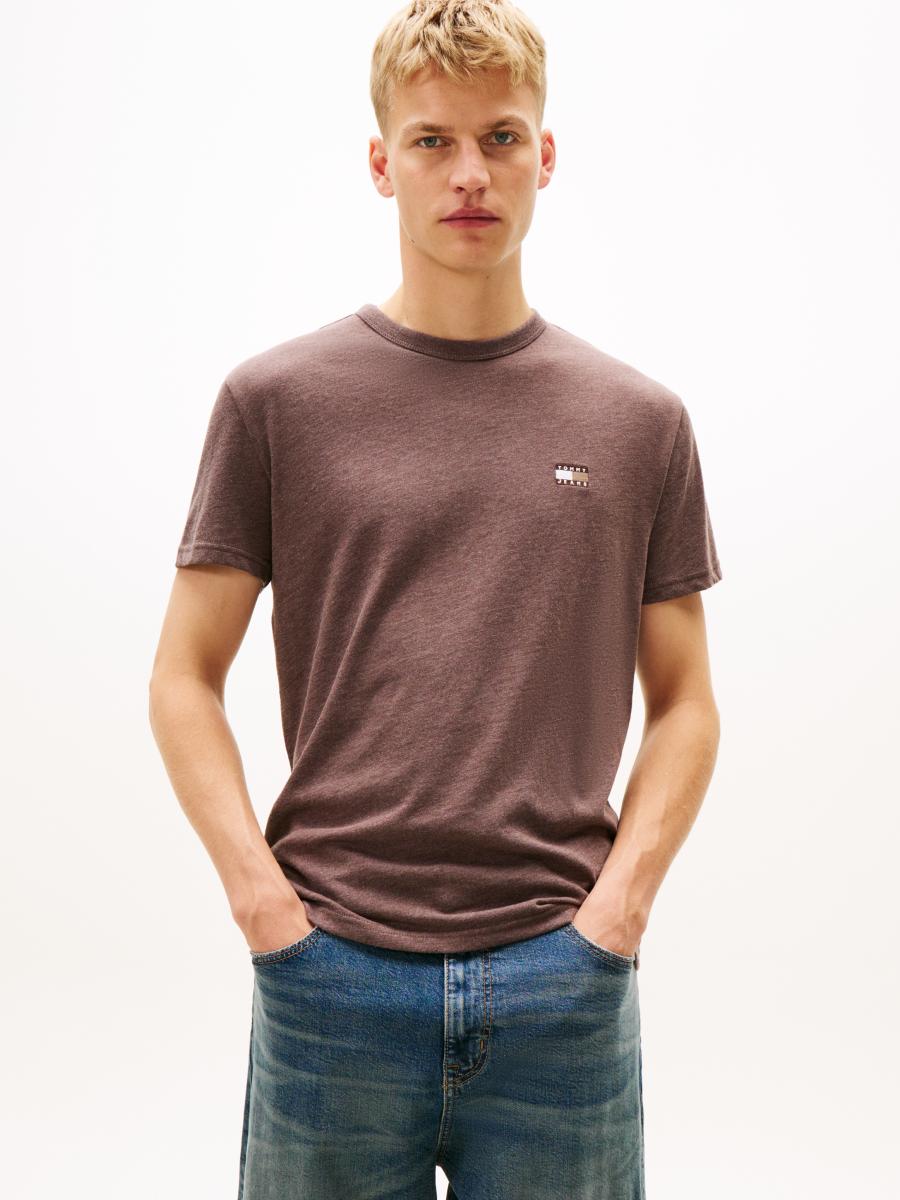 Afbeelding voor product T-shirt van het merk Tommy Jeans in het Bruin