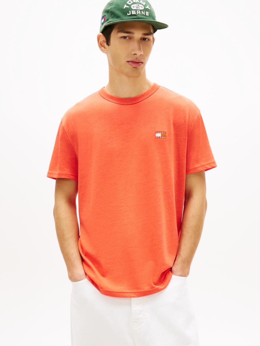 Afbeelding voor product T-shirt van het merk Tommy Jeans in het Oranje