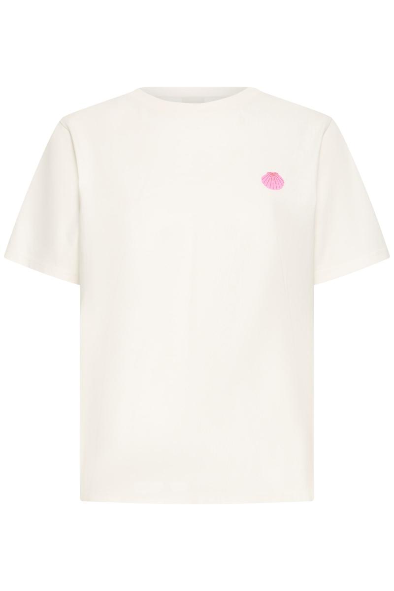 Afbeelding voor product T-shirt van het merk Ichi in het Ecru