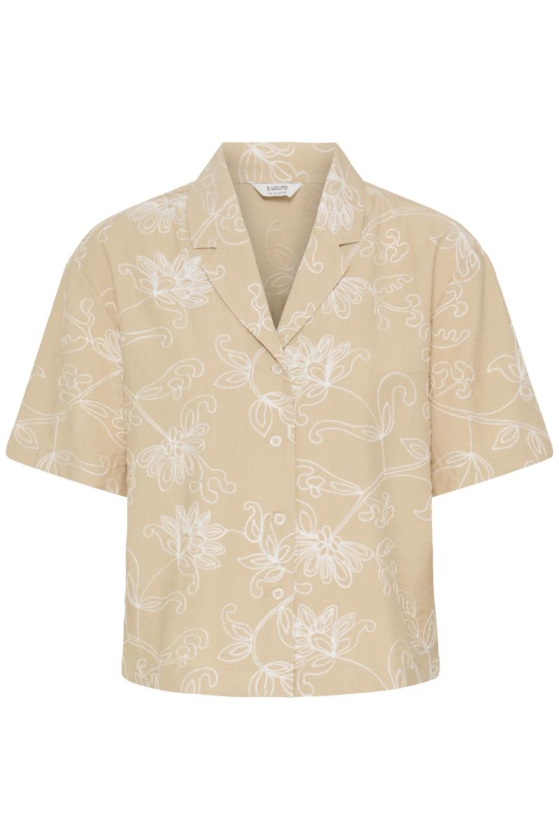 Afbeelding voor product Bloes van het merk B.young in het Beige