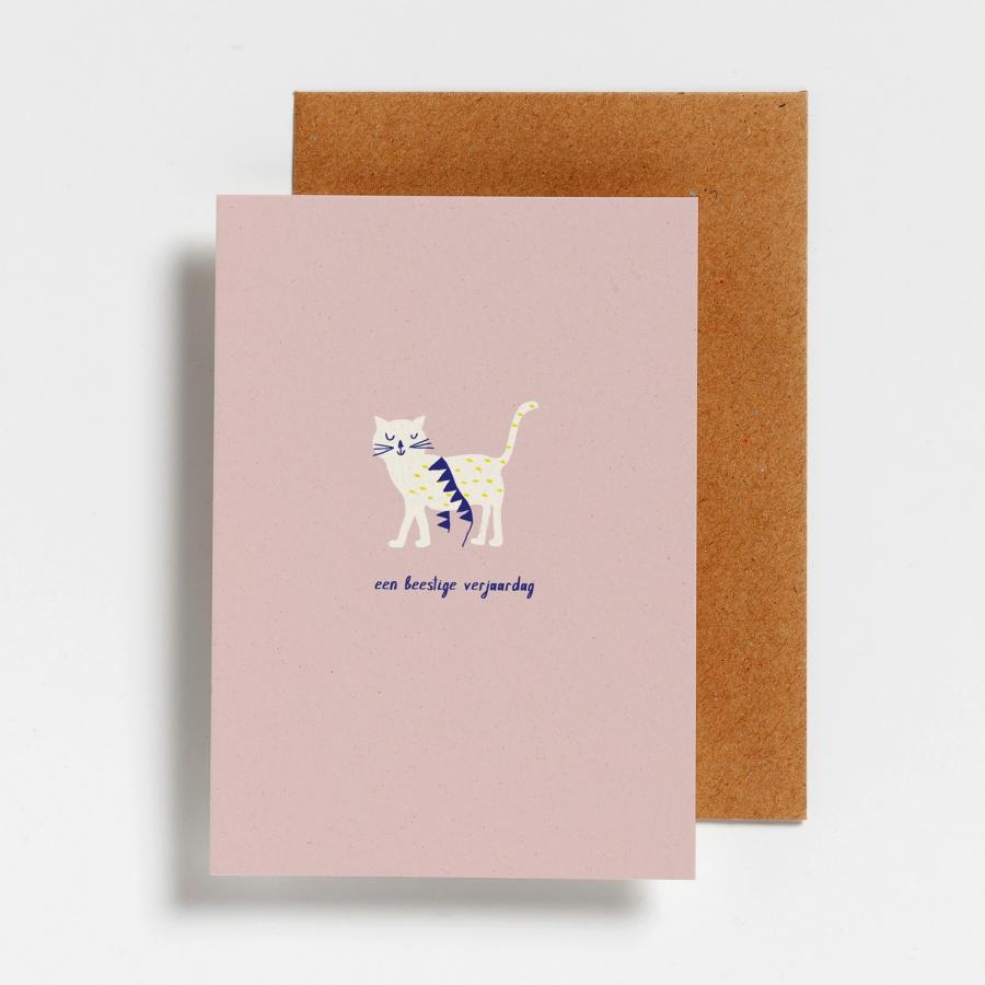 Afbeelding voor product Postkaart van het merk Hello August in het Wit