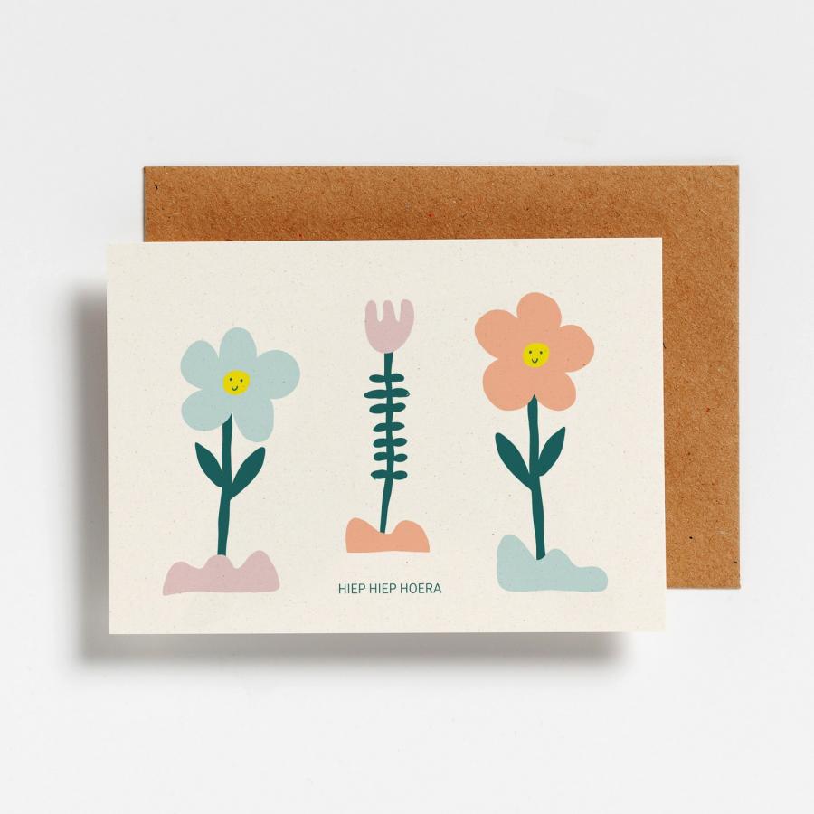 Afbeelding voor product Postkaart van het merk Hello August in het Wit