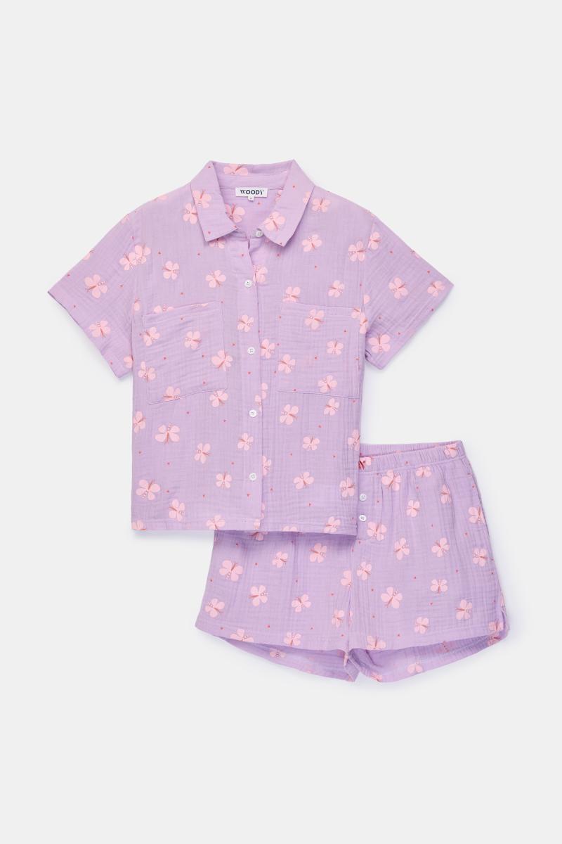 Afbeelding voor product Pyjama van het merk Woody in het Paars