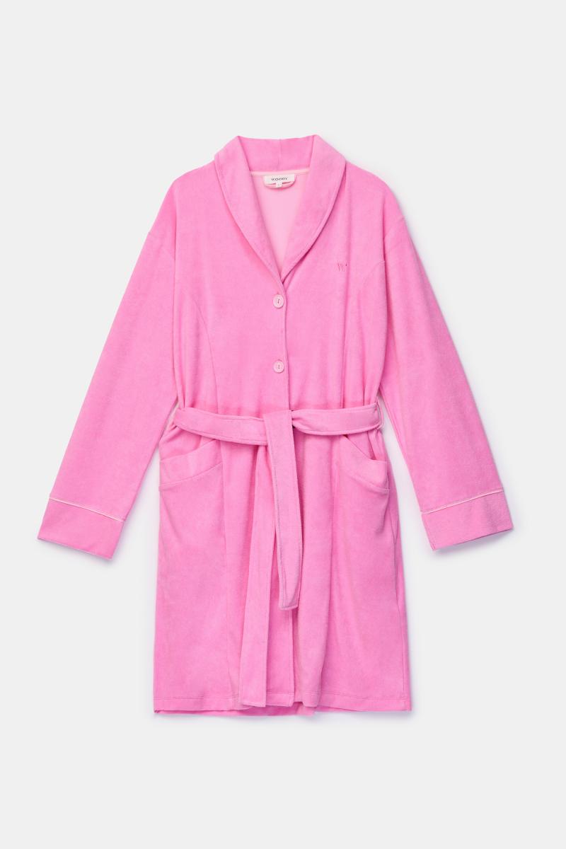 Afbeelding voor product Badjas van het merk Woody in het Roze