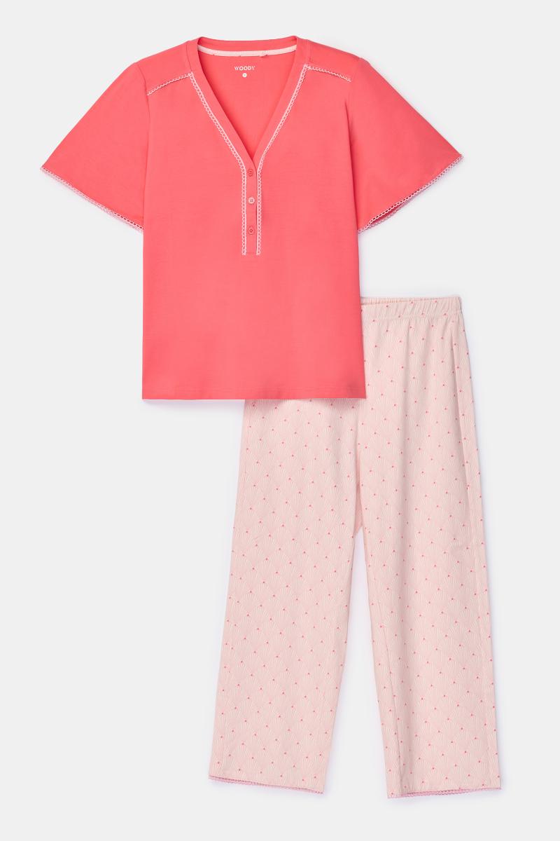 Afbeelding voor product Pyjama van het merk Woody in het Roze