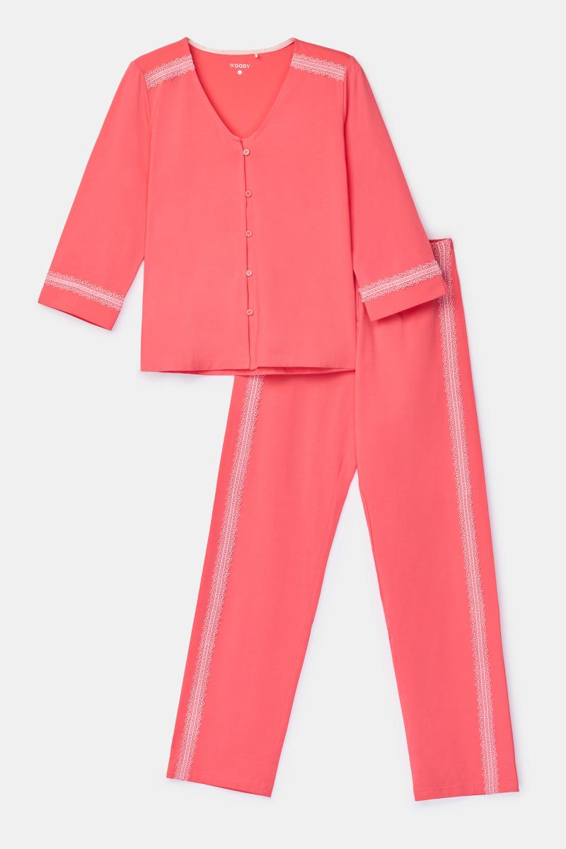 Afbeelding voor product Pyjama van het merk Woody in het Roze