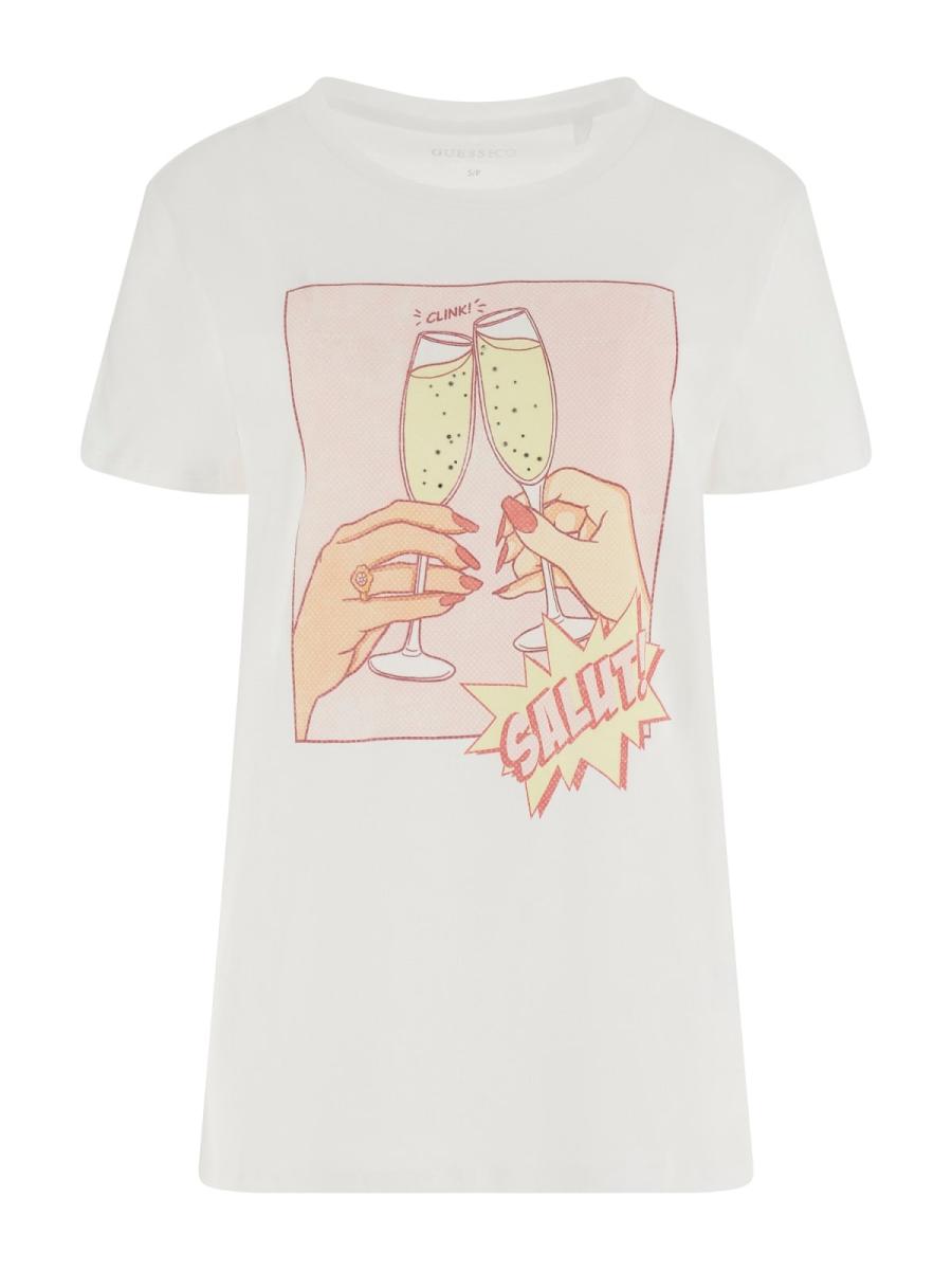 Afbeelding voor product T-shirt van het merk Guess in het Wit