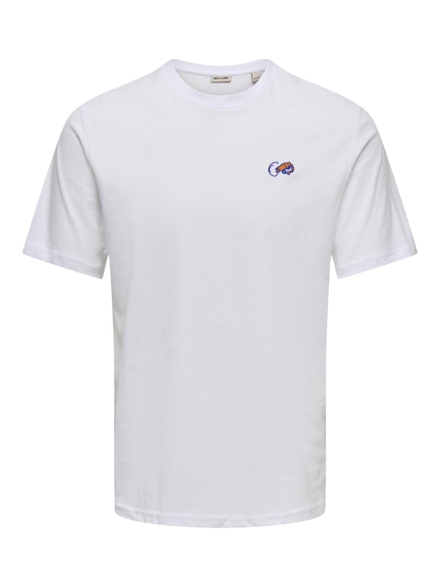 Afbeelding voor product T-shirt van het merk Only & Sons in het Wit