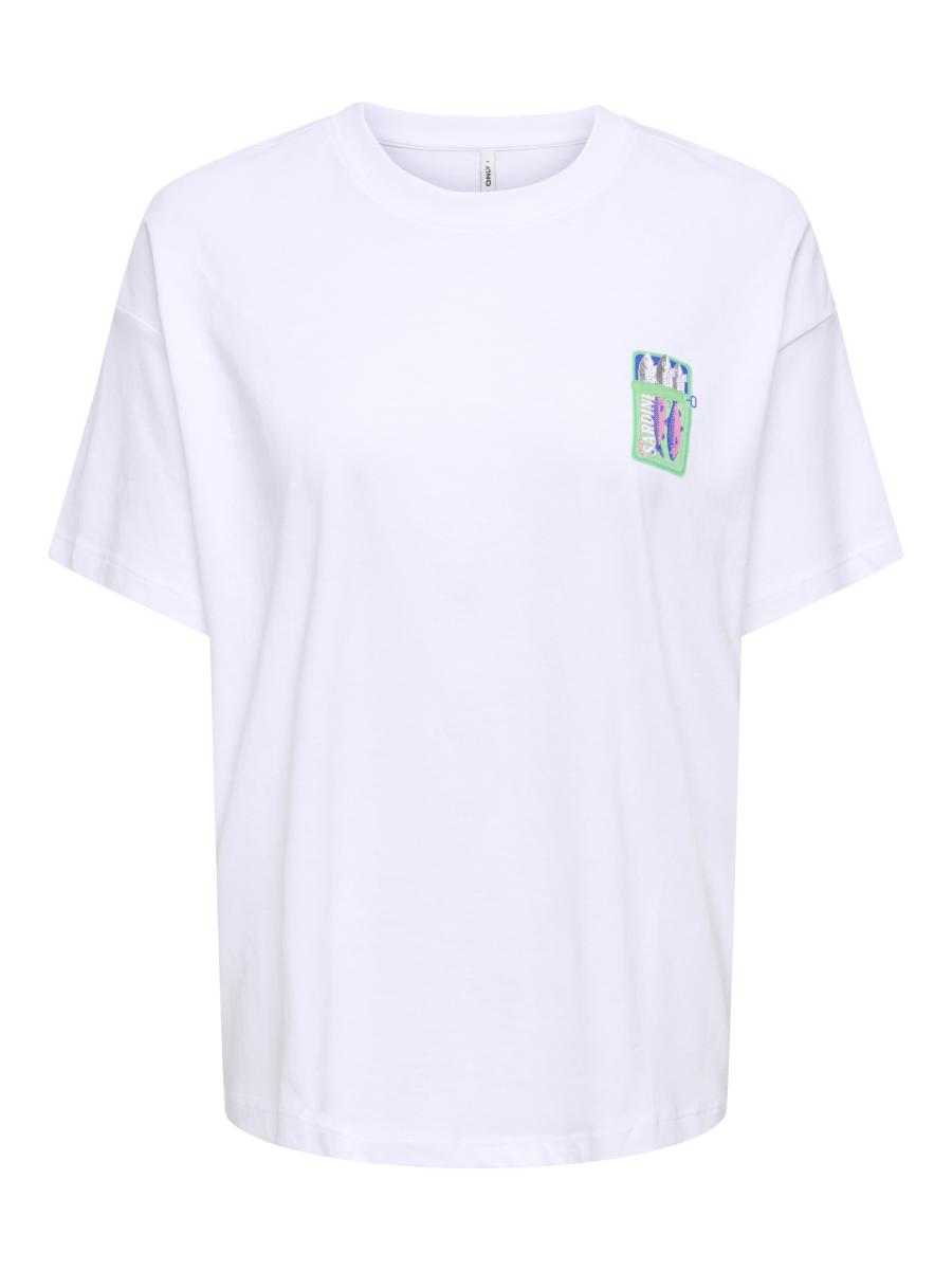 Afbeelding voor product T-shirt van het merk Only in het Wit
