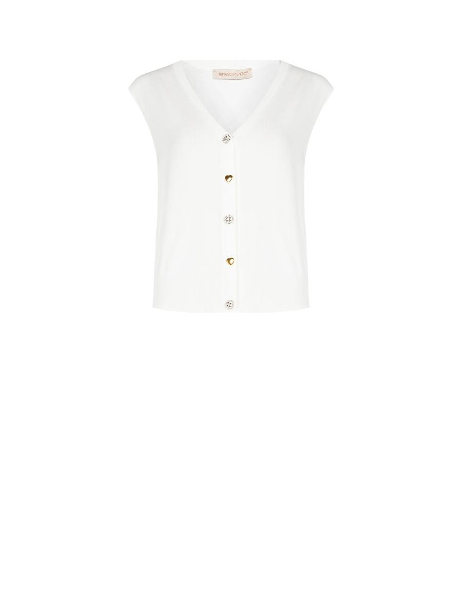 Afbeelding voor product Gilet van het merk Rinascimento in het Wit
