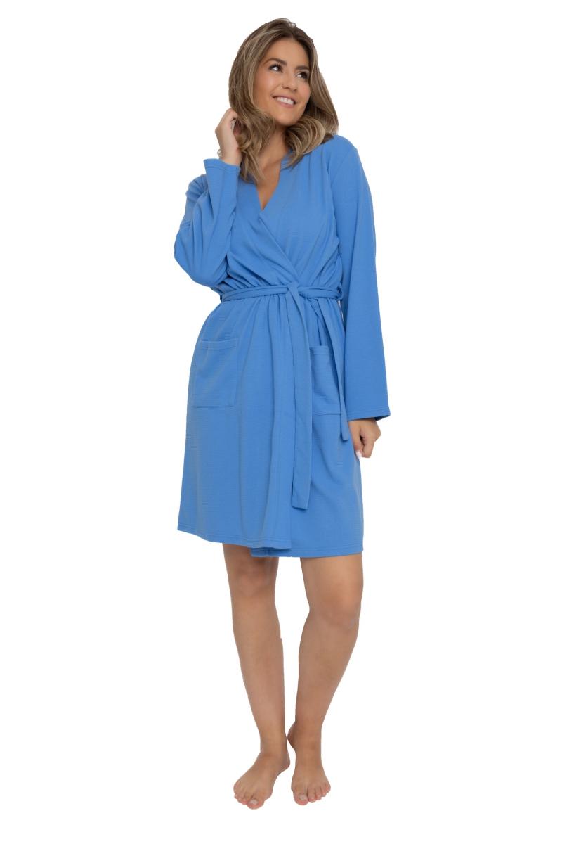 Afbeelding voor product Badjas van het merk Outfitter in het Licht Blauw