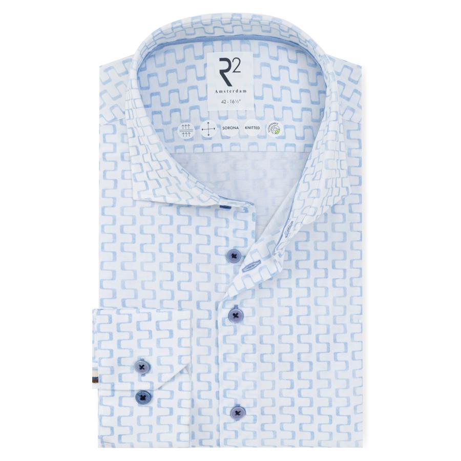 Afbeelding voor product Hemd van het merk R2 Amsterdam in het Blauw