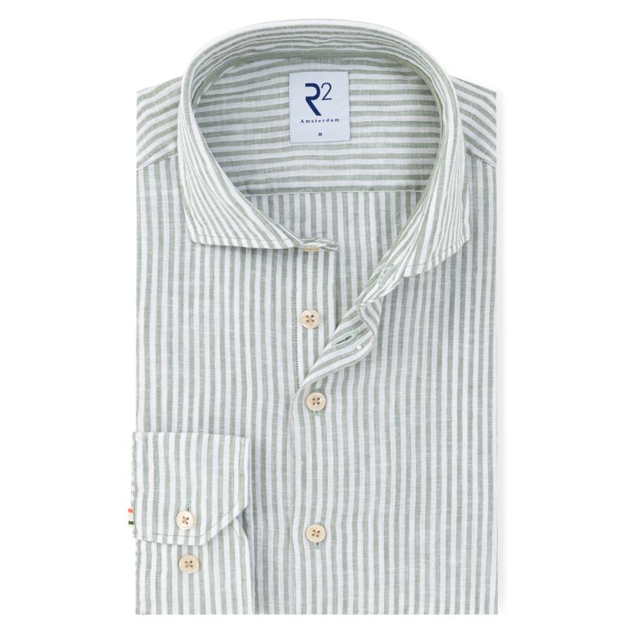 Afbeelding voor product Hemd van het merk R2 Amsterdam in het Groen