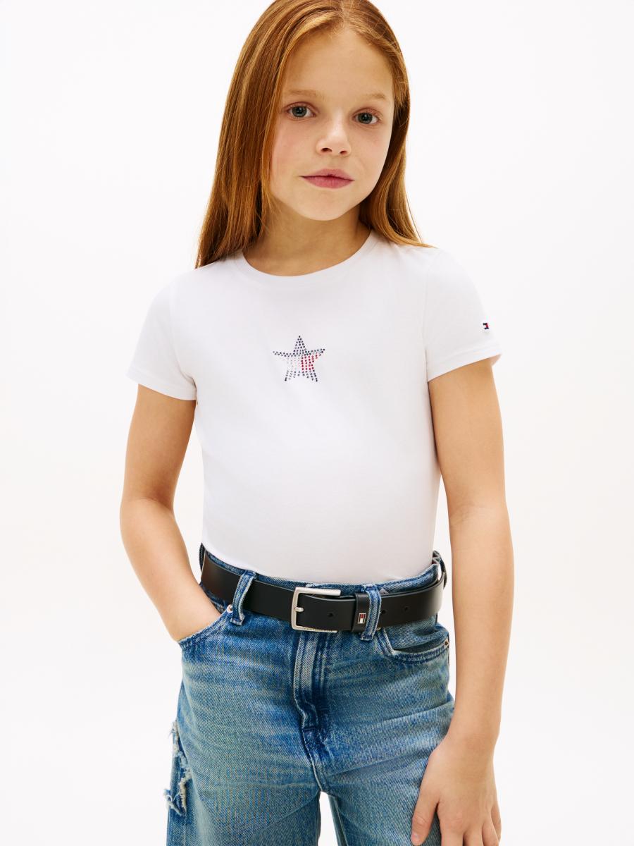 Afbeelding voor product T-shirt van het merk Tommy Jeans in het Wit
