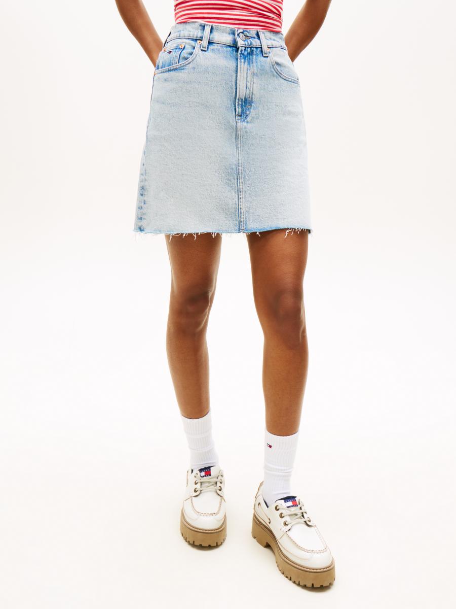 Afbeelding voor product Rok van het merk Tommy Jeans in het Jeans