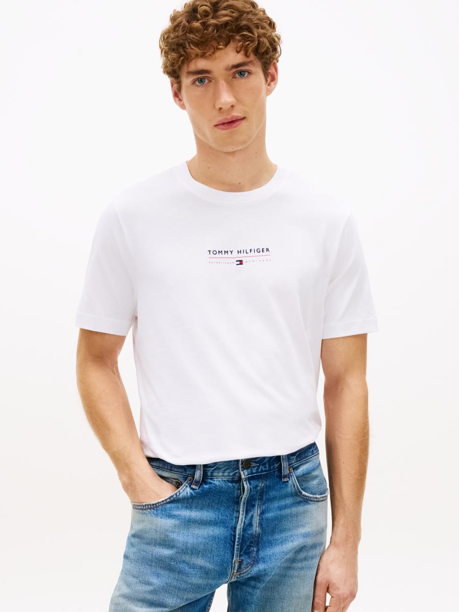 Afbeelding voor product T-shirt van het merk Tommy Hilfiger in het Wit