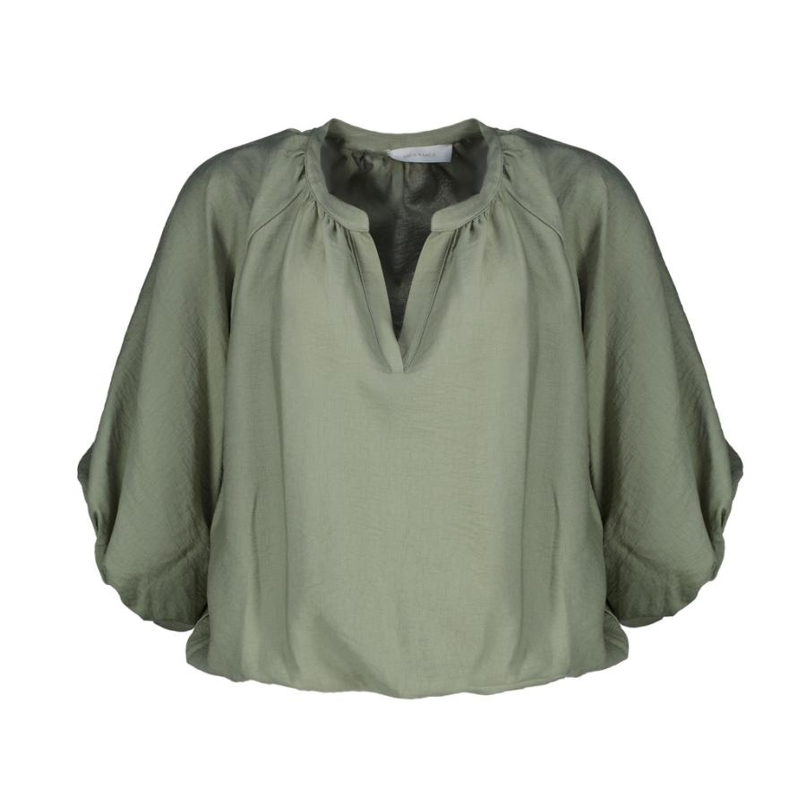 Afbeelding voor product Bloes van het merk Amelie&amelie in het Kaki