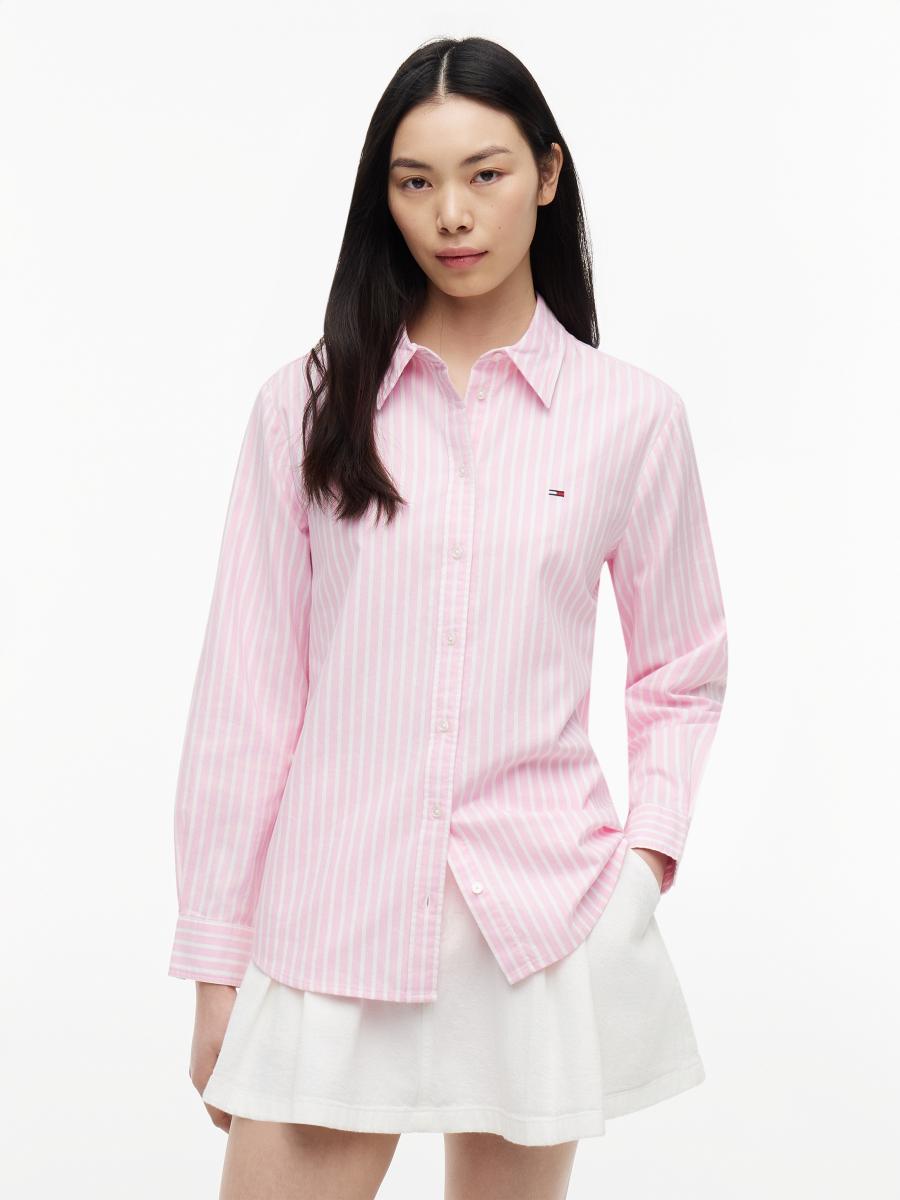 Afbeelding voor product Bloes van het merk Tommy Jeans in het Roze