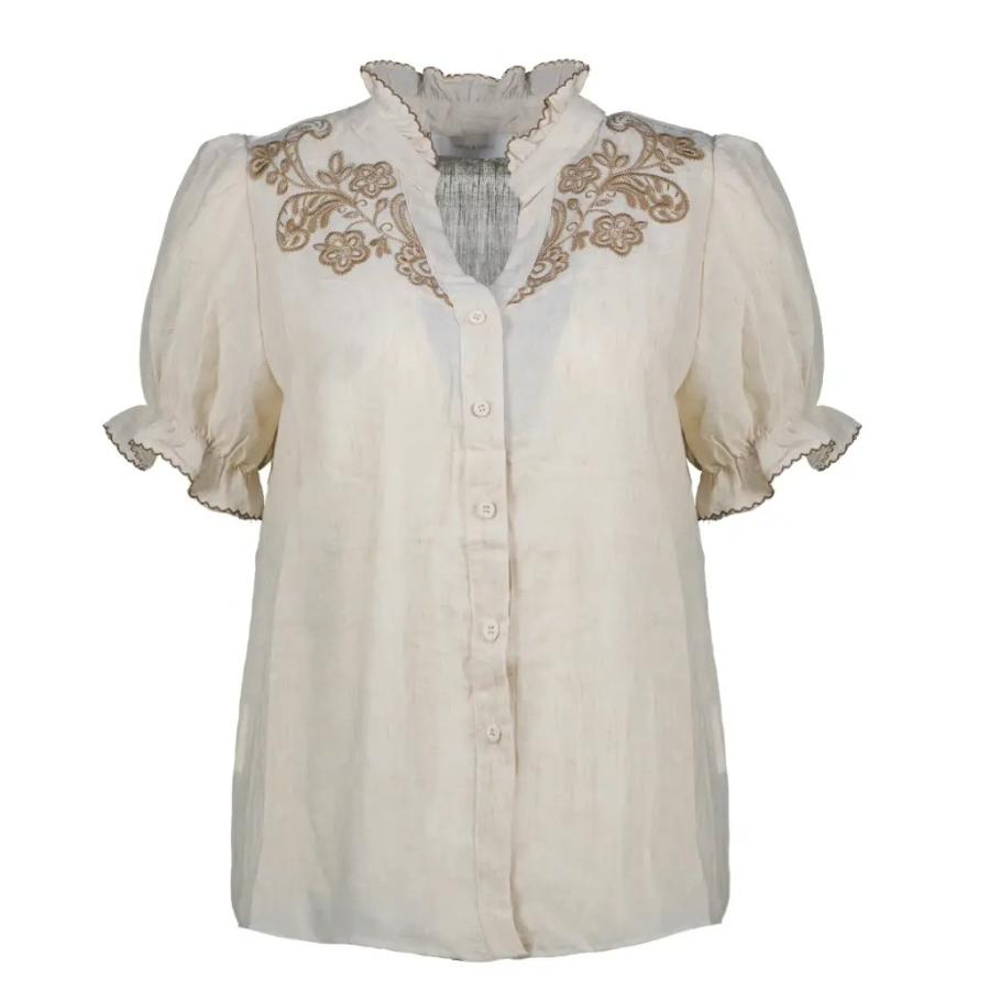 Afbeelding voor product Bloes van het merk Amelie & Amelie in het Beige