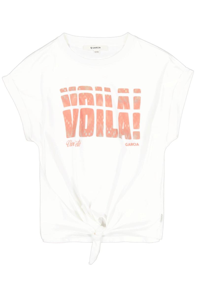 Afbeelding voor product T-shirt van het merk Garcia in het Ecru