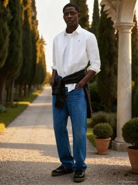 Afbeelding voor product Hemd van het merk Tommy Jeans in het Wit