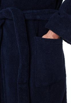 Afbeelding voor product Badjas van het merk Schiesser in het Marine