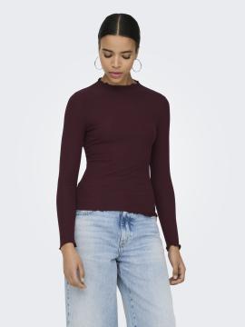 Afbeelding voor product T-shirt van het merk Only in het Bordeaux