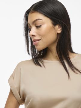 Afbeelding voor product T-shirt van het merk Vila in het Beige