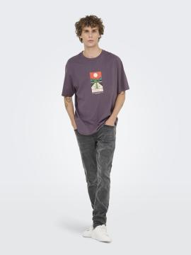 Afbeelding voor product T-shirt van het merk Only & Sons in het Zwart