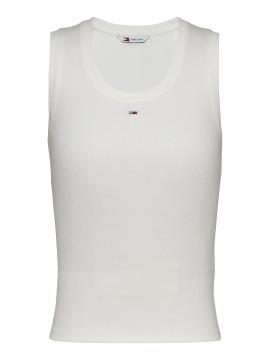 Afbeelding voor product Top van het merk Tommy Jeans in het Ecru