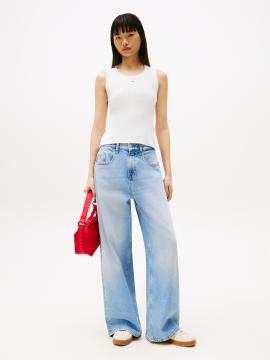 Afbeelding voor product Top van het merk Tommy Jeans in het Ecru