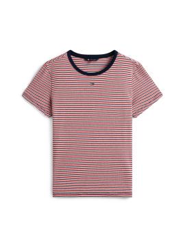 Afbeelding voor product T-shirt van het merk Tommy Jeans in het Rood