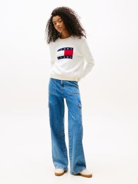 Afbeelding voor product Pull van het merk Tommy Jeans in het Ecru