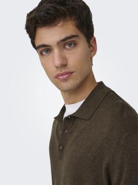 Afbeelding voor product Polo van het merk Only & Sons in het Bruin