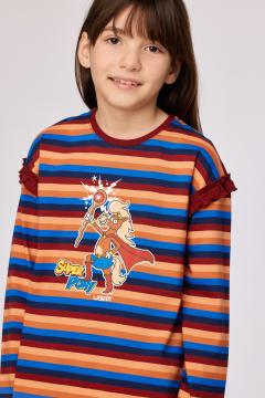 Afbeelding voor product Pyjama van het merk Woody in het Bordeaux