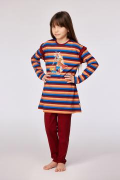 Afbeelding voor product Pyjama van het merk Woody in het Bordeaux