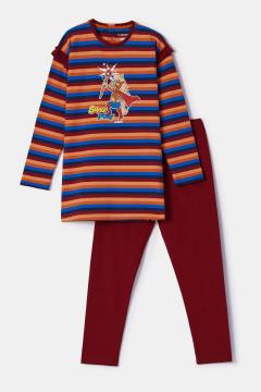 Afbeelding voor product Pyjama van het merk Woody in het Bordeaux