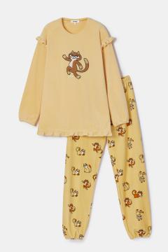 Afbeelding voor product Pyjama van het merk Woody in het Geel