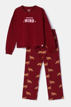Afbeelding voor product Pyjama van het merk Woody in het Rood